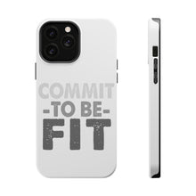 DistinctInk ToughCase for Apple iPhone, Compatible with MagSafe Charging - Commit To Be Fit