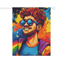 DistinctInk Garden & House Banner Flag with The Power of Simplicity Design for LGBTQ+ Pride