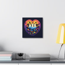 DistinctInk Canvas Wall Art with A Life Of Adventure for Halloween LGBTQ+ Pride