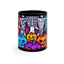 DistinctInk Black Coffee Mug - Exploring Inner Knowledge for Halloween LGBTQ+ Pride