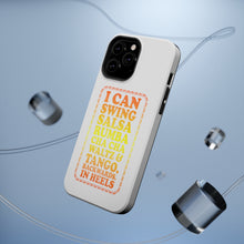 DistinctInk ToughCase for Apple iPhone, Compatible with MagSafe Charging - Swing Salsa Rumba Cha Cha Waltz in Heels