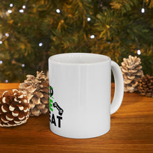 DistinctInk Glossy White Coffee / Tea Mug - Eat Game Repeat - Video Games Gamer