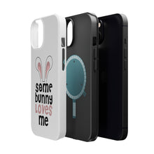 DistinctInk ToughCase for Apple iPhone, Compatible with MagSafe Charging - Some Bunny Loves Me - Rabbit
