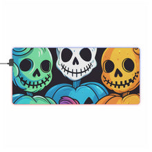 DistinctInk LED Gaming Mouse Pad with Creating Lasting Memories Design for Halloween  LGBTQ+ Pride