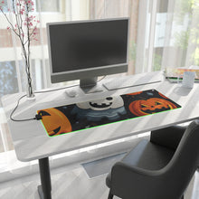 DistinctInk LED Gaming Mouse Pad with Spooky Halloween Night Design for Halloween