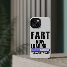 DistinctInk ToughCase for Apple iPhone, Compatible with MagSafe Charging - Fart Now Loading - Please Wait