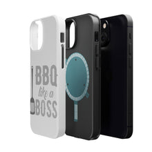 DistinctInk ToughCase for Apple iPhone, Compatible with MagSafe Charging - BBQ Like a Boss Barbecue