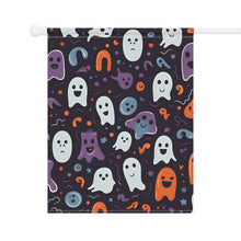 DistinctInk Garden & House Banner / Flag with Skeletal Ghostly Pumpkins Design for Halloween