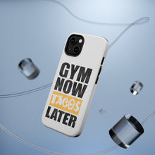 DistinctInk ToughCase for Apple iPhone, Compatible with MagSafe Charging - Gym Now Tacos Later