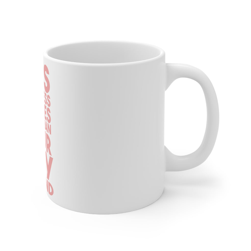 Glossy White Coffee / Tea Mug - This Princes Scores More Than Your Boyfriend, view 3