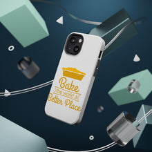 DistinctInk ToughCase for Apple iPhone, Compatible with MagSafe Charging - Bake the World a Better Place