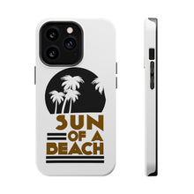 DistinctInk ToughCase for Apple iPhone, Compatible with MagSafe Charging - Sun of a Beach
