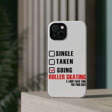 DistinctInk ToughCase for Apple iPhone, Compatible with MagSafe Charging - Single Taken Going Roller Skating