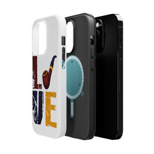 DistinctInk ToughCase for Apple iPhone, Compatible with MagSafe Charging - Love Pipe Smoking