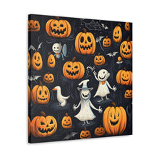 DistinctInk Canvas Wall Art with The Halloween Spell for Halloween