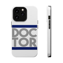 DistinctInk ToughCase for Apple iPhone, Compatible with MagSafe Charging - DOCTOR Word Art