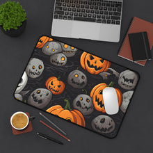 DistinctInk Desk Mat with Haunted Harvest Time Design for Halloween