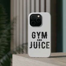 DistinctInk ToughCase for Apple iPhone, Compatible with MagSafe Charging - Gym And Juice