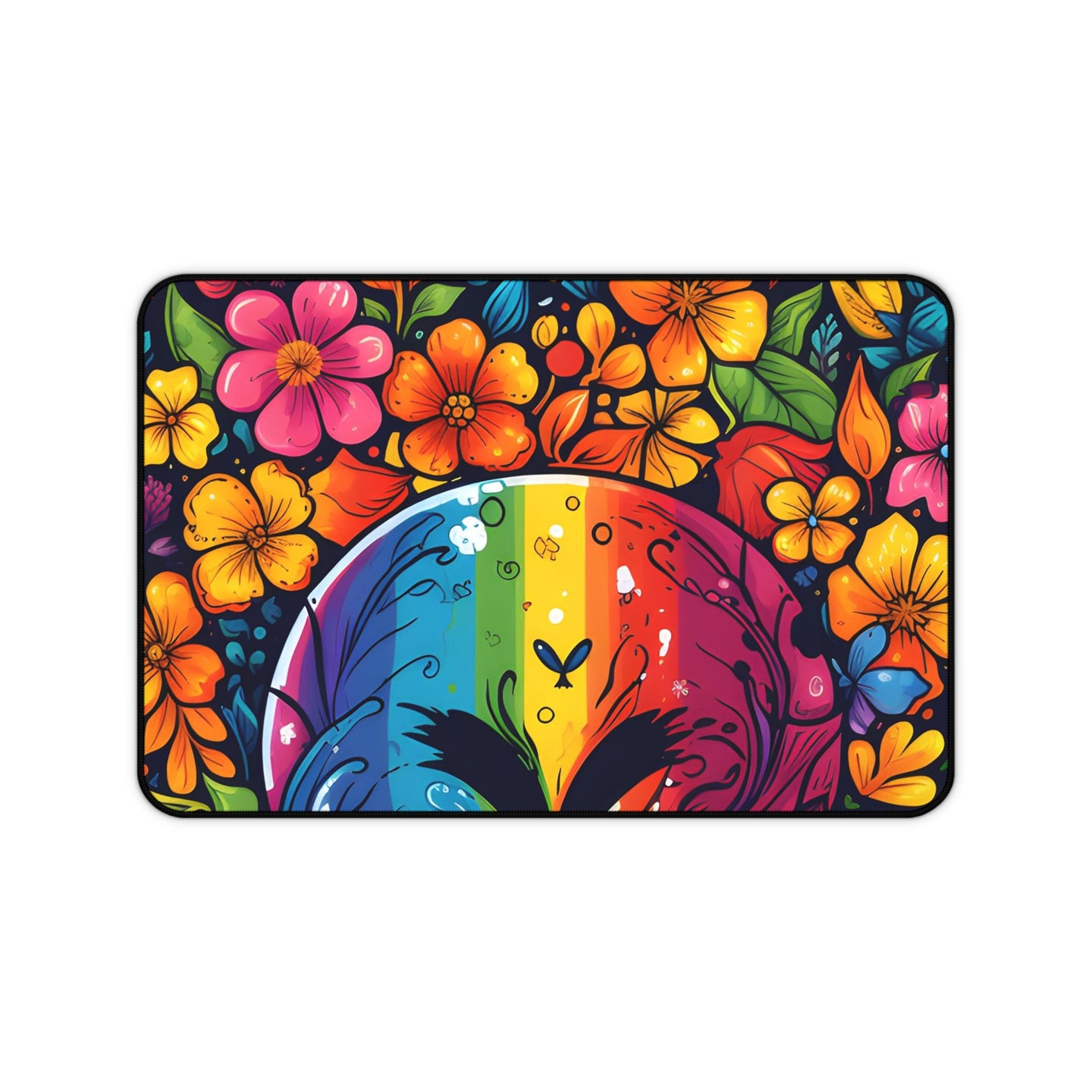 DistinctInk Desk Mat with A World of Possibilities Design for LGBTQ+ Pride
