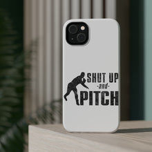 DistinctInk ToughCase for Apple iPhone, Compatible with MagSafe Charging - Shut Up & Pitch Baseball