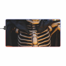 DistinctInk LED Gaming Mouse Pad with Skellington's Spooky Soiree Design for Halloween