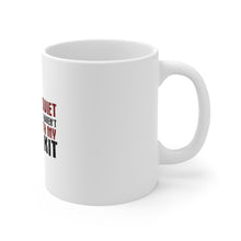 DistinctInk Glossy White Coffee / Tea Mug - If I Look Quiet, You Haven't Seen My Drum Kit