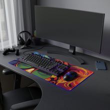 DistinctInk LED Gaming Mouse Pad with A World of Words Design for LGBTQ+ Pride