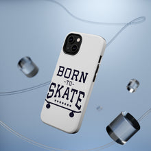 DistinctInk ToughCase for Apple iPhone, Compatible with MagSafe Charging - Born to Skate - Skating