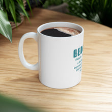 DistinctInk Glossy White Coffee / Tea Mug - Bedgasm Definition Climb in Bed Lon Day