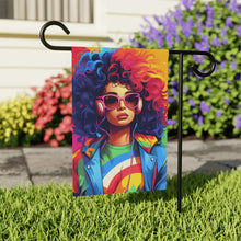 DistinctInk Garden & House Banner Flag with Living a Full Life Design for LGBTQ+ Pride