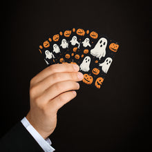 DistinctInk Playing / Poker Cards with Ghost Skeleton Pumpkin Cartoon Design for Halloween