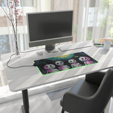 DistinctInk LED Gaming Mouse Pad with Exploring the Unknown Design for Halloween  LGBTQ+ Pride