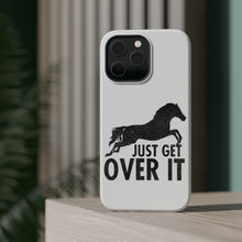DistinctInk ToughCase for Apple iPhone, Compatible with MagSafe Charging - Just Get Over It - Horse Jump