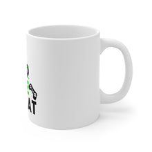 DistinctInk Glossy White Coffee / Tea Mug - Eat Game Repeat - Video Games Gamer