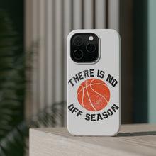 DistinctInk ToughCase for Apple iPhone, Compatible with MagSafe Charging - Basketball There is No Off Season