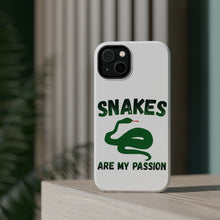DistinctInk ToughCase for Apple iPhone, Compatible with MagSafe Charging - Snakes Are My Passion