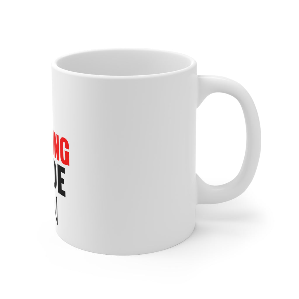 Glossy White Coffee / Tea Mug - Hunting Mode - ON, view 3