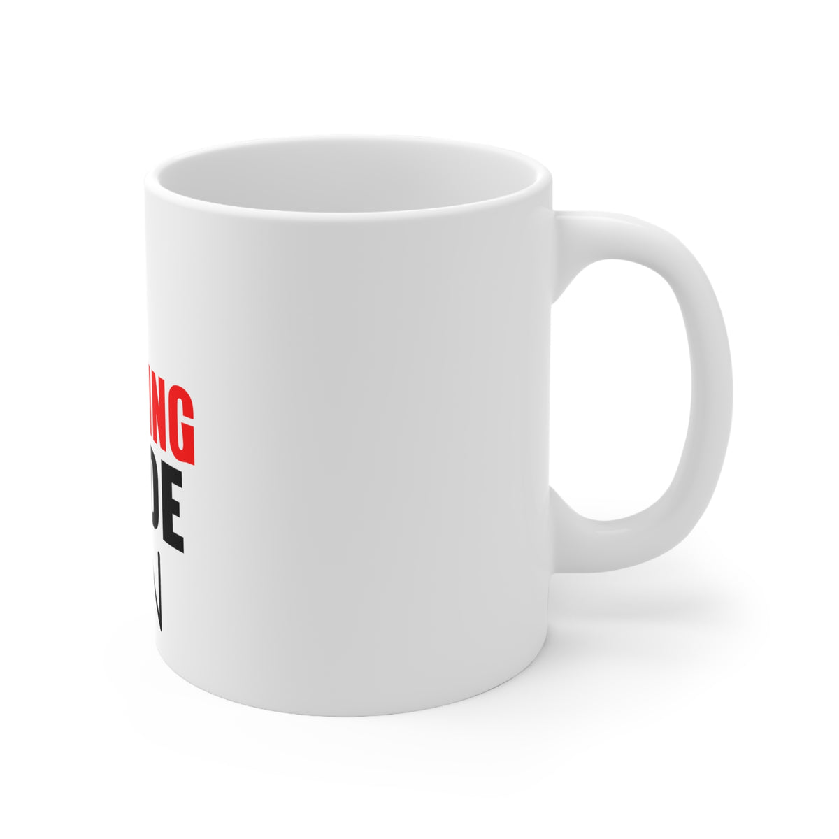 Glossy White Coffee / Tea Mug - Hunting Mode - ON, view 3