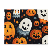 DistinctInk Jigsaw Puzzle with Spooky Halloween Night Design for Halloween