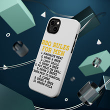 DistinctInk ToughCase for Apple iPhone, Compatible with MagSafe Charging - BBQ Rules for Men