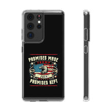 DistinctInk Hybrid (Acrylic/TPU) Clear Slim Fit Case for Apple iPhone | Trump: Promises Made, Promises Kept - Conservative
