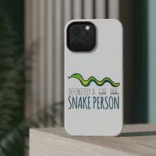 DistinctInk ToughCase for Apple iPhone, Compatible with MagSafe Charging - Definitely a Snake Person