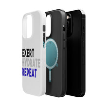DistinctInk ToughCase for Apple iPhone, Compatible with MagSafe Charging - Exert Hydrate Repeat