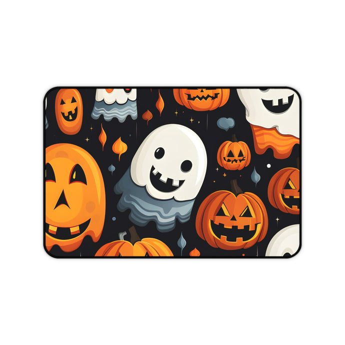 DistinctInk Desk Mat with Spooky Halloween Night Design for Halloween