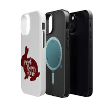 DistinctInk ToughCase for Apple iPhone, Compatible with MagSafe Charging - Proud Bunny Mom - Rabbit