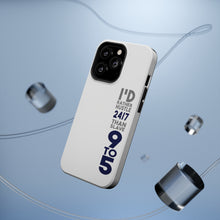 DistinctInk ToughCase for Apple iPhone, Compatible with MagSafe Charging - Rather Hustle 24/7 Than Slave 9 to 5