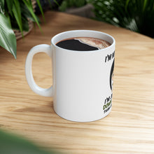 DistinctInk Glossy White Coffee / Tea Mug - I'm Not Short I'm Just More Down to Earth