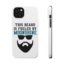 DistinctInk ToughCase for Apple iPhone, Compatible with MagSafe Charging - This Beard is Fueled by Moonshine