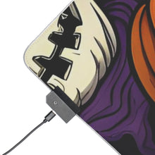 DistinctInk LED Gaming Mouse Pad with "Halloween Haunts and Pumpkin Pals" Design for Halloween