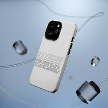 DistinctInk ToughCase for Apple iPhone, Compatible with MagSafe Charging - Exercise The Poor Man's Plastic Surgery